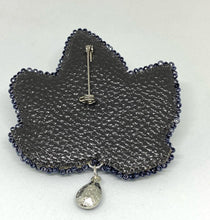 Load image into Gallery viewer, Black Maple Leaf Power Brooch
