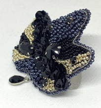 Load image into Gallery viewer, Black Maple Leaf Power Brooch
