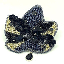 Load image into Gallery viewer, Black Maple Leaf Power Brooch
