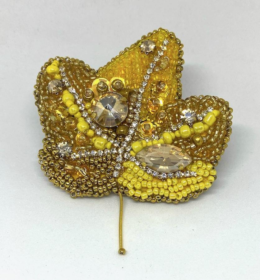 Maple Leaf : Yellow - Power Brooch